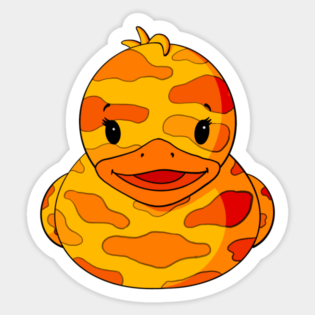Camouflage Rubber Duck Rubber Duck Sticker TeePublic